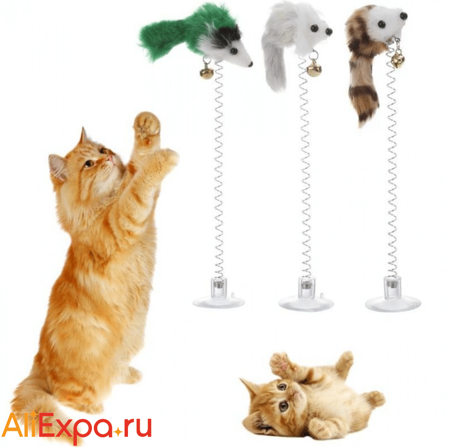 Игрушка для кошки на пружине VKTECH купить на Алиэкспресс